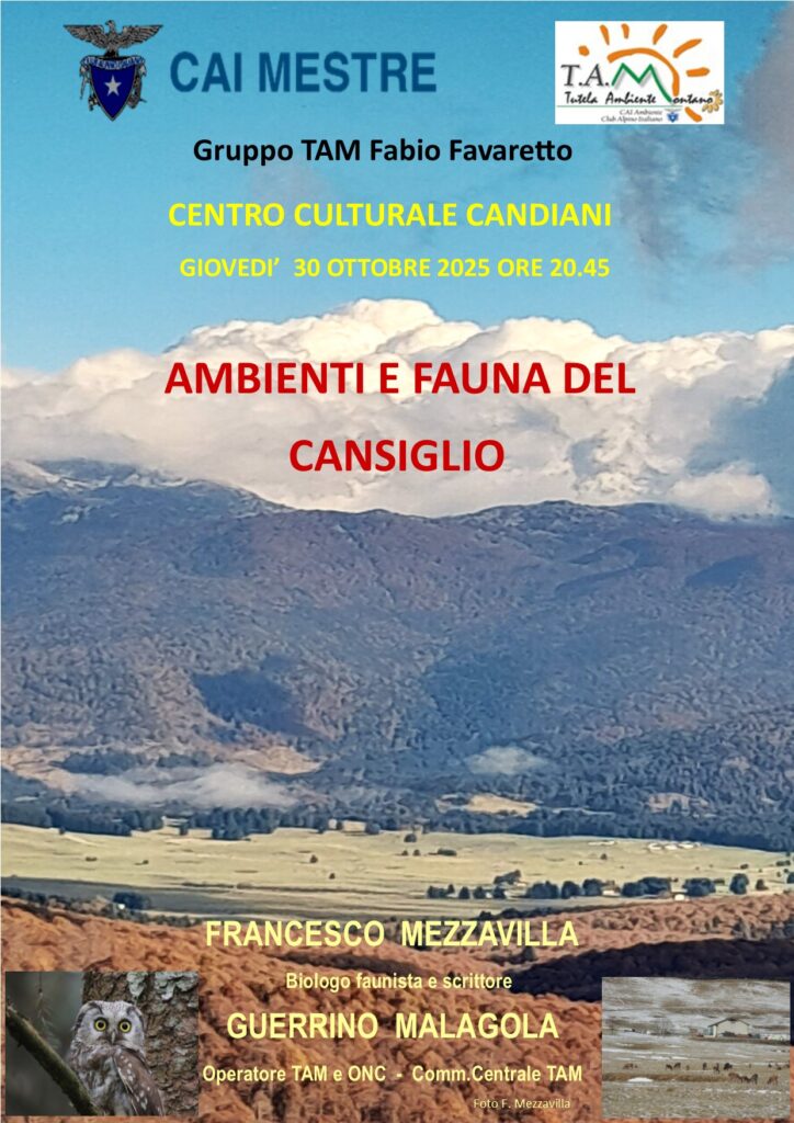 Locandina Ambienti e Fauna del Cansiglio